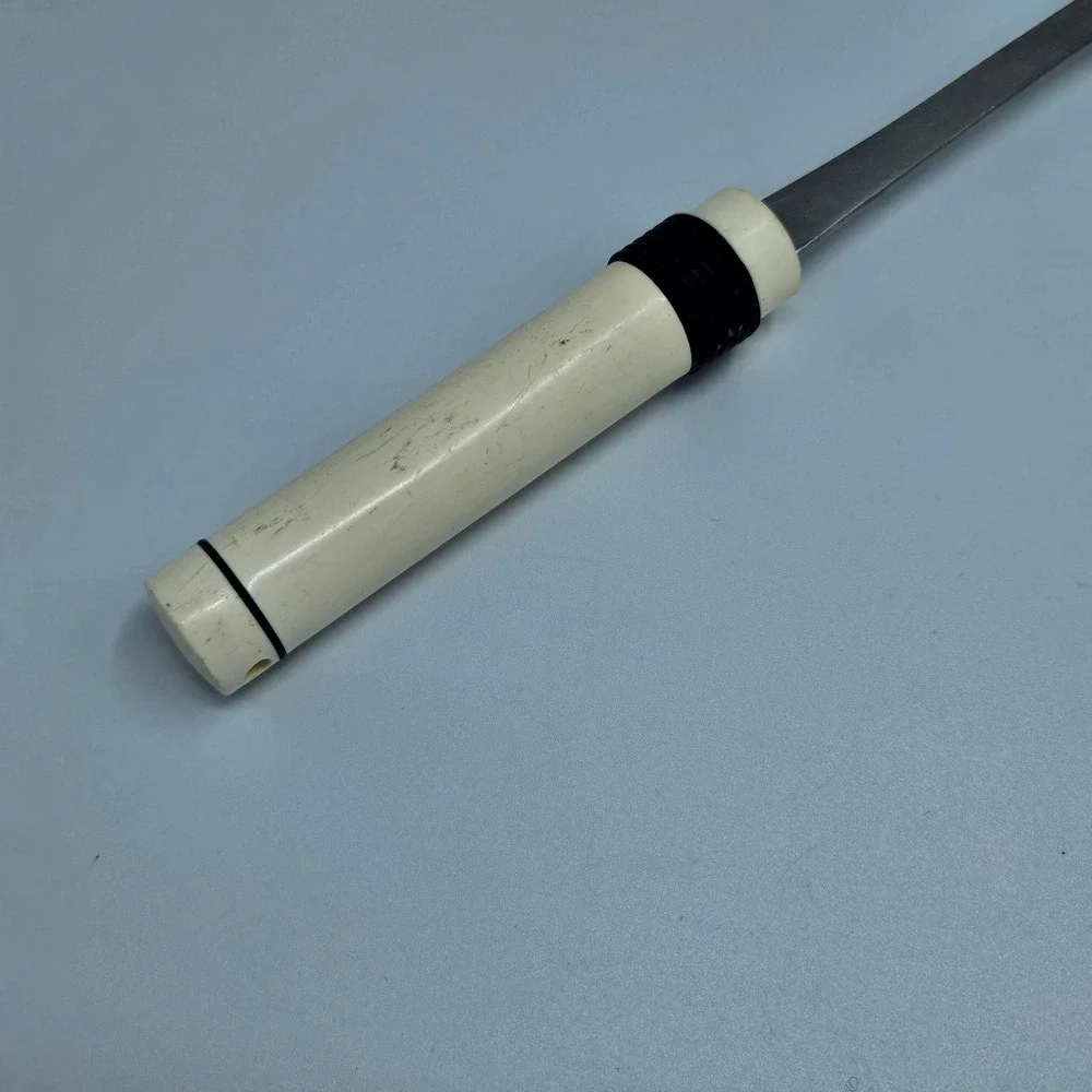 Pedrini Italy Vintage Stainless Serving‎ Spoon Cream Round Handle Mid Century